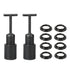 MECCANIXITY E14 Socket Ring Removal Tool T Type with Lamp Shade Socket Rings, Black Pack of 10