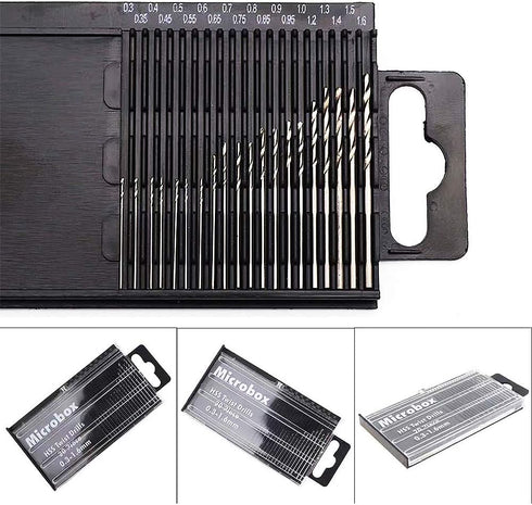 Pin Vise Hand Drill with 20 PCS Micro Twist Drill Bits Set, Manual Drill Bits for Jewelry Making and Hobby