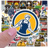 Electrician Stickers for Hard Hats, 50pcs Funny Waterproof Vinyl Decals for Toolbox, Helmet, Bumper