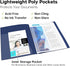 Dunwell Presentation Binder 24-Pocket, 8.5x11 Portfolio Binder with Plastic Sleeves for Documents