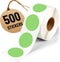 Performore 2 Inch Dot Matte Green Color Code Labels, Round Easy to Peel, 500 Stickers Per Roll