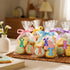 Fukaisu 500pcs 1.1x1.5in 6 Glitter Easter Egg Bunny Stickers, Holographic Rabbit Sticker Roll Colors Envelope Seals