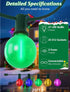 25FT 25 G40 Bulbs, SUNSGNE LED Colored Christmas Lights with LED Shatterproof Frosted Multicolor Globe Waterproof