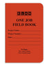 Elan Publishing Company One-Job Saddled Stitched Field Surveying Book - 4 ? x 7 Orange Stiff Cover