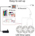 150 DAYBETTER Smart WiFi Led Lights for Bedroom ft, Tuya App Controlled Led Strip Lights, Compatible with Alexa