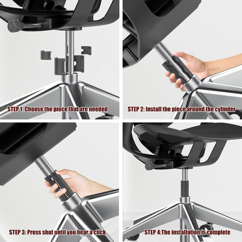 Office Chair Lifting Rod Fixing Pipe Clamp to Prevent Seat Sinking, Various Sizes and Heights
