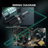 10K 3pcs, 1 3950 DROK Temperature Sensor Probe Meter Waterproof Temp Sensor Probe, Stainless Steel NTC Temp Sensor