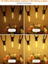 50FT ST38 Bulbs Dimmable GPATIO Outdoor String Lights, Shatterproof Patio Lights, Waterproof Outside Hanging Light