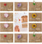 Flower Card Envelopes, Cute Mini Seed Holders with Heart Shaped Clasp, 10PCS 4 x 2.75 inch