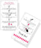 Press-On Nail Application Instructions Cards, 50 Pack, 2x3.5" Business Card Size for DIY Nail Kit