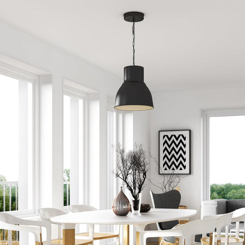 Biaungdo 6 Inch Ceiling Lighting Canopy Kit, Black Pendant Light Canopy Kit Metal Chandelier Ceiling Light Plate Cover
