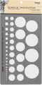 Pickett Circle Indicator Template, Diameter Range From 3/64 to 2 Inches, 1005PI