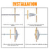 24 Pieces Toggle Bolt and Wing Nut for Hanging Heavy Items on Drywall - 1/8 Inch, 3/16 Inch, 1/4 Inch