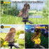 LED Solar Grey Owl Light, Outdoor Cute Animal Courtyard Warm Light Decorative Light, Infinite Dusk to Dawn Garden Light Waterproof.