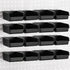 Foraineam 16 Pack Pegboard Bins with Metal Hooks, Black Garage Workbench Accessories Kit for Tools Organizer