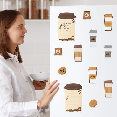 Coffee Lover Sticky Notes Set, 550 Sheets I Really Like Coffee Self-Stick Notes Pad, Memo Pages for Kids Employee School