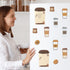 Coffee Lover Sticky Notes Set, 550 Sheets I Really Like Coffee Self-Stick Notes Pad, Memo Pages for Kids Employee School