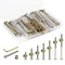 Socell 61pcs Crib Bunk Bed Furniture Hardware Replacement Kit, Stainless Steel Assortment with Wrenches (M6x12mm-75mm)
