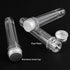 50 PCS Clear Plastic Test Tubes 5.5 x 1 inch, 40 ml with Caps & Sealing Sheets for Plants, Experiments, Candy Storage