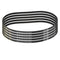 uxcell 5pcs HTD-3M Rubber Timing Belt 149 Teeth, 447mm Pitch Length x 6mm Width x 2.4mm Height, Closed Loop