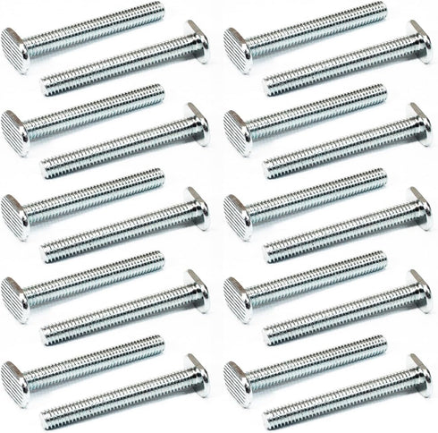 POWERTEC 18 20 Pack, 2-1/2 Inch Long T Slot Bolts for Universal T Track Accessories, 20 Count