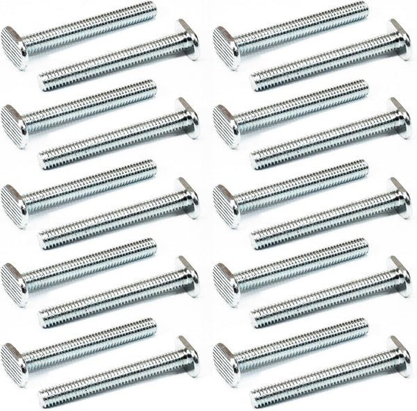 POWERTEC 18 20 Pack, 2-1/2 Inch Long T Slot Bolts for Universal T Track Accessories, 20 Count