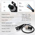 200 PSI Pressure Transducer Sender Sensor with 1/8" -27 NPT 316 Stainless Steel Thread for Oil Fuel Air Water