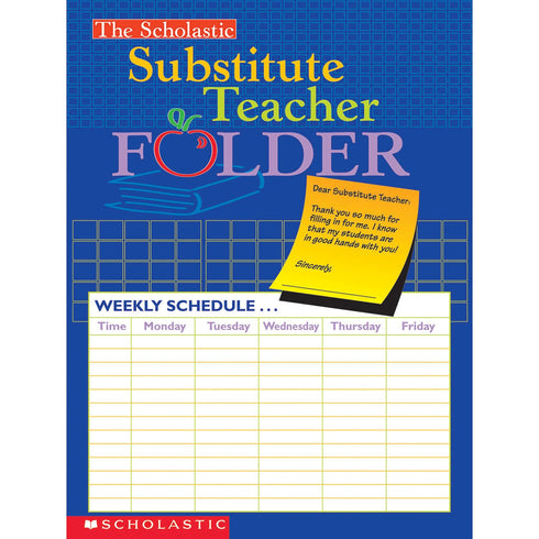 Scholastic Teacher Resources Substitute Teacher Folder, Pack of 10