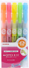 Zebra OPTEX 1 EZ WKS11-5C Fluorescent Marker, 5 Colors