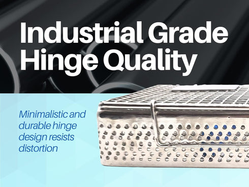 Mesh Cassette Tray Box for Thick Instruments Tubes handpieces Dental Instruments Labs Organizer Autoclave Sterilization for 7 Instruments