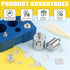 7 Pcs Precision Scale Calibration Weight Set: 5g, 10g, 2x20g, 50g, 100g Steel Weights with Tweezers