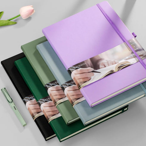 EMSHOI Lined Journal Hardcover Notebook, 8.5 x 11, 192 Pages, A4 Large College Ruled Notebooks for Writing