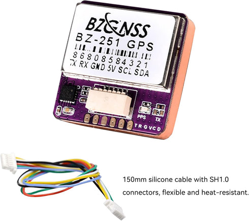 SPEEDY BEE BZ-251 M10 F405 F722 BZGNSS FPV GPS Module - Dual Protocol Drone GPS for RC FPV Drone Racing Fixed-Wing