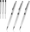 Cambond Ballpoint Pens Metal Pen - Silver with Black Ink for Gift Business Men, 3 Pens with 3 Refills