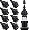 Zevnico 8 Pack E26 E27 Light Sockets, Black Medium Screw Base with Shade