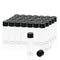 ALWSCI 0.54OZ Glass Vials, 16 ml Borosilicate Glass Empty Vials with 18-400 Black Screw Caps, Pack of 100