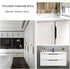 KGUDYS 200/300mm Wardrobe,MatteBlack-500mm/19.7in Concealed Pull Handle, Aluminum Alloy Finger Edge Pull Handle