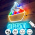 15.7"x11.8" Yogurt Open Neon Sign, Coffee Shop Decor, Custom Ice Cream LED Light, Sweet Store Wall Decor, Welcome Sign