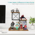 ELITEROO Desk Shelf Organizer, Wood Desktop Small Bookshelf, 3 Tier Storage Shelf Riser for Office Decor