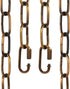 uxcell 1ft Lighting Hanging Chain, 4mm/0.16" Looping Metal Pendant Chandelier Chain Extension
