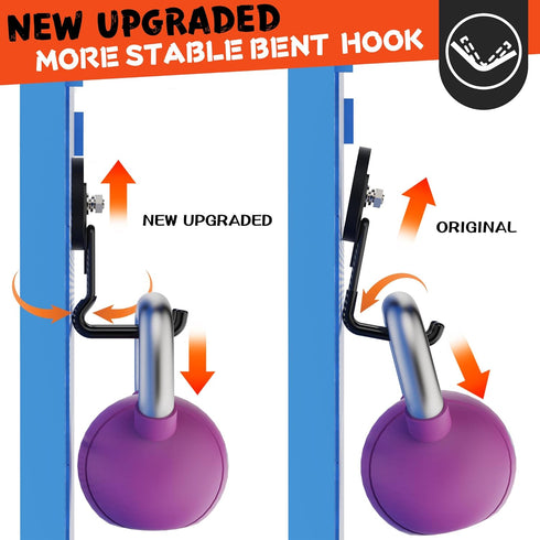 4 Pack ULIBERMAGNET Upgraded Large Magnetic Hooks,Strong Heavy Duty Magnet Hooks for Power Drill,Broom,Garden