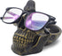 VIPbuy Skull Glasses Holder Stand with Storage Tray Novelty Eyeglass Holder Rack