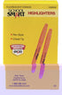 School Smart Highlighters, Pen Style, Chisel Tip, Orange, Pack of 12