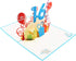 iGifts And Cards Happy 16th Birthday 3D Pop Up Greeting Card – Sweet Sixteen Gift for Granddaughter, Grandson