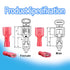 50PCS Nylon Spade Quick Disconnect Connectors Kit 22-10 AWG Male and Female Electrical Wire Connectors Kit Electrical Insulated Wire Crimp Cold-Pressed Terminals for Automotive,Electronics