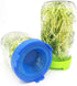 4Pcs GLOGLOW Nan Sprouting Lids, Plastic, Easy Drainage, Fits Jars, Ideal for Growing Broccoli Alfalfa Mung Lentil