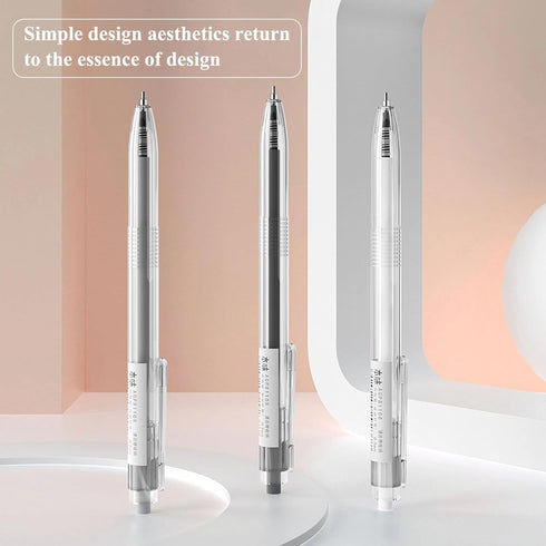 M&G Black Ink Gel Pens 0.5mm, Fine Point Retractable Pens, Japanese-Style Gel Pen for Office and School Supplies