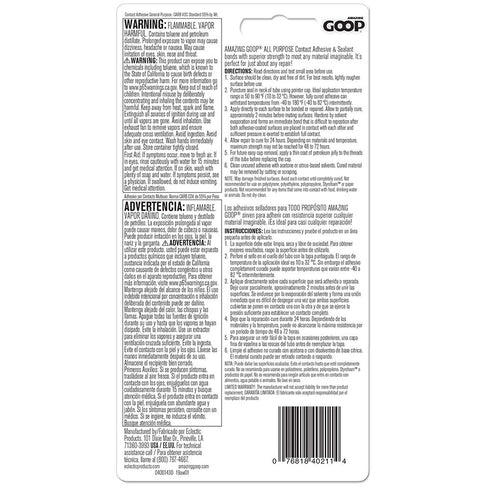 Amazing Goop 140211 All Purpose Adhesive, Clear, 3.7 oz.