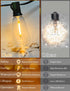 50 Dimmer Bulbs YOYONACY FT Outdoor String Lights - LED Waterproof Patio Lights with Remote - Edison for Porch