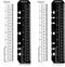Skrfren 4 Pack A5 6 Holes Page Marker Ruler, Notebook Ruler Pouch Pagefinder